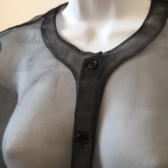 Anne Klein Organza Topper Cardigan/Swim Cover sz10 - Picture 2 of 8